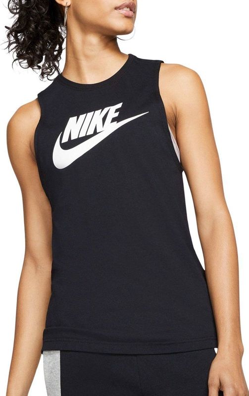 Nike Futura Tank Top - Zwart - 100% Katoen - Mouwloos - Regular Fit