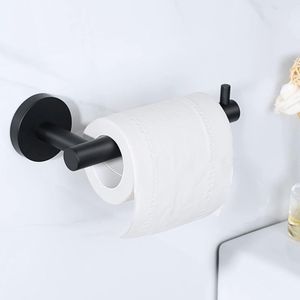 Stijlvolle Zwarte RVS Toiletrolhouder voor Badkamer en Keuken