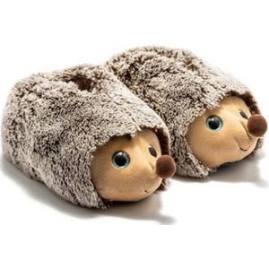 Berussa - Twigy Dames Pluche Pantoffels - Dames Sloffen – Pantoffels Dieren - Egel Patroon 36-41