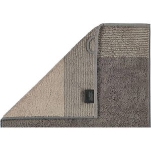 Cawö Two-Tone Gastendoekje - Grafiet - 30x50 cm