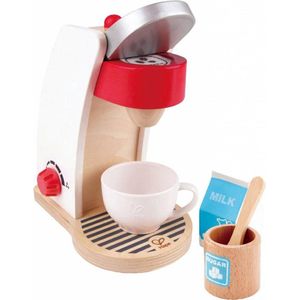 Hape Houten Koffieapparaat Wit 6-delig