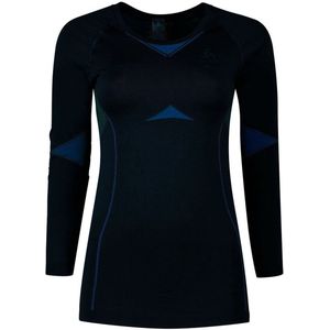 Odlo - Performance Evolution Warm - Lange Mouwen Basislaag - Blauw