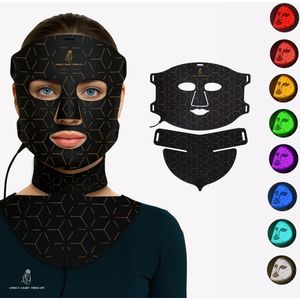 Aprils® Light Therapy - Gezichts- & Nekmasker - Led Masker – 8 Kleuren Lichttherapie – 464 LED's – Infrarood & Rood Licht – Rood Licht Therapie - Anti-Aging, Acne & Pigmentvlekken – Inclusief Afstandsbediening & Oogbescherming