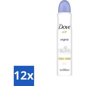 Dove - Deodorant - Women Original - Zachte bescherming - 200 ml - Voordeelverpakking - 12 stuks