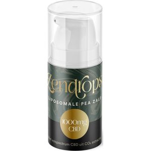 Eureleaf Zendrops PEA Crème – 1000mg CBD – Natuurlijke Huidverzorging – 50ml – Verzachtend & Ondersteunend