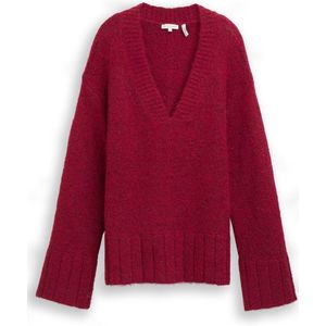 Tom Tailor Oversized gebreide trui met wol