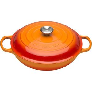 Le Creuset Braadpan Signature - Campagnard - Oranjerood - ø 30 cm / 3.5 liter