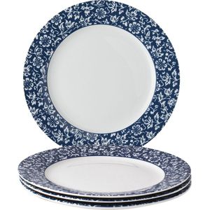 Laura Ashley Blueprint Collectables Borden set van 4 - Ø 23cm - Sweet Alyssum