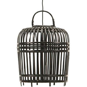 Hanglamp Bamboe Groot - zwart