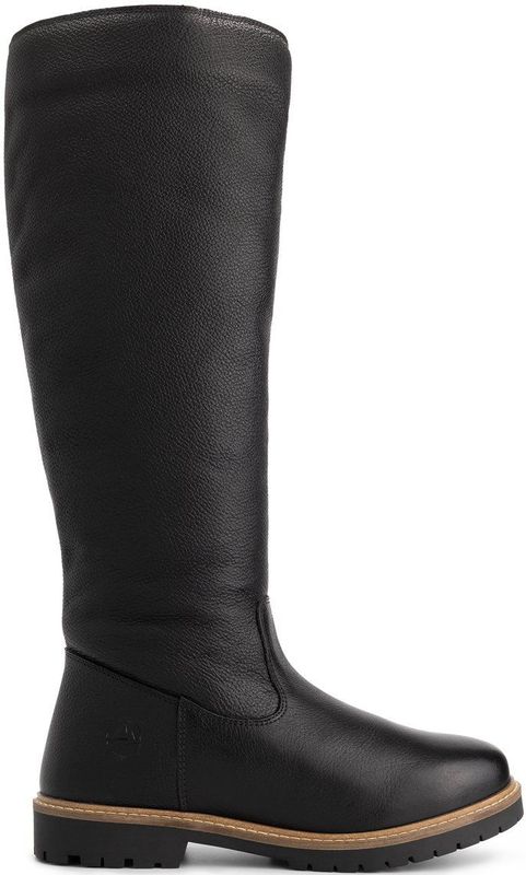 Travelin - Dyreborg - Hoge Laarzen - Zwart - Wolgevoerd