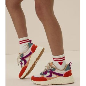 Sissy-Boy - Witte sportsokken met hartje