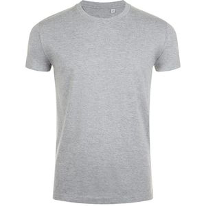 SOLS Heren Imperial Slim Fit T-Shirt met korte mouwen (Grijze Mergel)