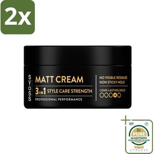 SYOSS - Matt Finish Paste 100 ml - Haarpaste - Matterende Afwerking - 100ml - Voordeelverpakking - 2 stuks - Stylingproduct - Haarverzorging