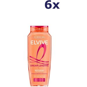 6x L'Oreal Elvive Dream Lengths Shampoo 250ml
