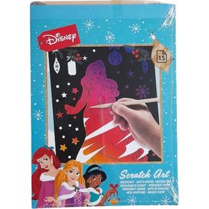 Disney Princess - scratch art - kraskunst - 15x A5 prinsessen kaarten - met krastool - topcadeau kinderen 4+