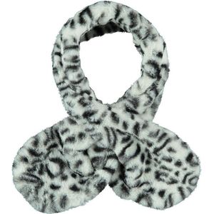 Sarlini | Baby Girl | Fake Fur Leopard Sjaaltje | Zwart/Wit