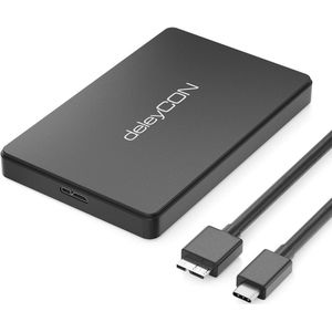 USB-C HDD Behuizing 2,5"" - Externe HDD/SSD Behuizing met USB 3.1 Gen 1