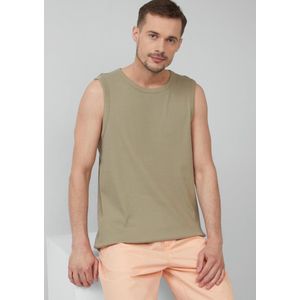 s.Oliver - T-shirt - Lichtkaki - Regular Fit - Katoen met Elastaan