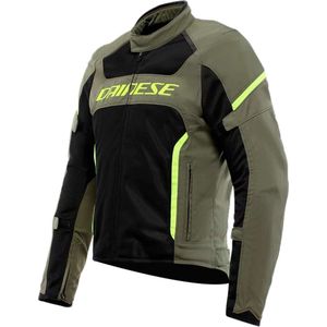 Dainese Air Frame 3 Tex Jacket Army Green Black Fluo Yellow 54 - Maat - Jas