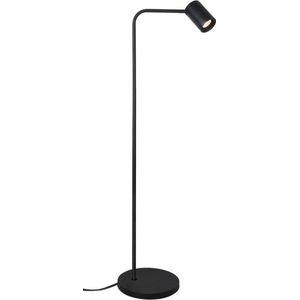 Vloerlamp Megano 1L Zwart - hoogte 135cm - excl. 1x GU10 lichtbron - IP20 > vloerlamp zwart | leeslamp zwart | staande lamp zwart | designlamp zwart | lamp modern zwart | lamp design zwart