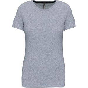 T-shirt Dames S Kariban Ronde hals Korte mouw Oxford Grey 90% Katoen, 10% Viscose