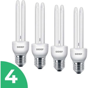 Sidef - Stick Spaarlamp E27 - Daglicht - 13W - 4 stuks