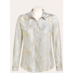 Blouse met Marmer Tie-Dye Print