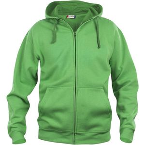 Clique Basic hoody Full zip Appel-groen maat M