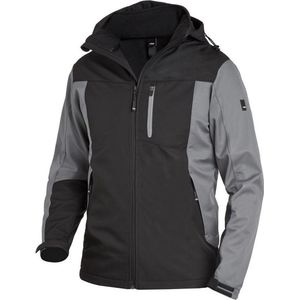 FHB Jannik Softshell-Jack Grijs-Zwart maat XXL