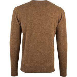 William Lockie - Trui - Bruin - Ronde Hals - 100% Lamswol