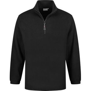 Santino fleece sweater Serfaus - Zwart - maat 5XL