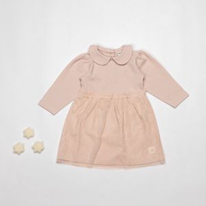 Frogs and Dogs - Baby Dress - Sepia Rose - Maat 74