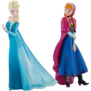 Prinsessen - Elsa en Anna - Disney Frozen - Speelfiguurtjes - Bullyland -10 cm