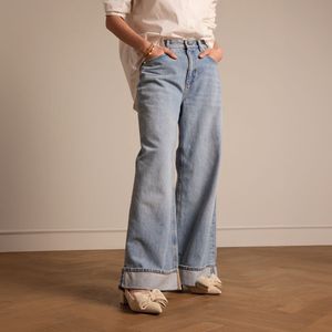 Manfield - Slingbacks - Beige - Blokhak 6 cm - Gespsluiting rondom de enkels