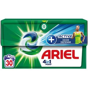 Ariel - 4in1 Wasmiddel Pods - Actieve Geurbestrijding - 30 Pods - 1 stuk