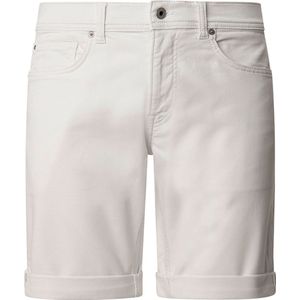 Pepe Jeans Slim Gymdigo Track Korte Jeans Wit 32 Man