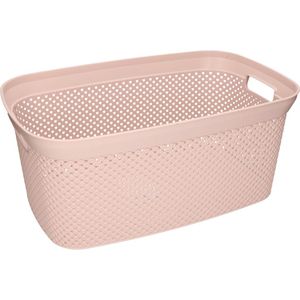Storage Solutions - Wasmand - Roze - Kunststof - 35 Liter