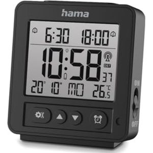 Digitale Wekkerradio met LCD Scherm - Nauwkeurige DCF Tijdmeting met Temperatuur