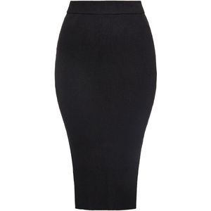 usha - BLACK LABEL - Kokerrok - Zwart - 3/4 Lengte - Aansluitende Pasvorm