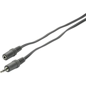 SpeaKa Professional SP-1300376 Jackplug Audio Verlengkabel [1x Jackplug male 3,5 mm - 1x Jackplug female 3,5 mm] 2.00 m