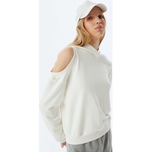 Capuchon kraag Venster gedetailleerd uitgesneden Sweatshirt