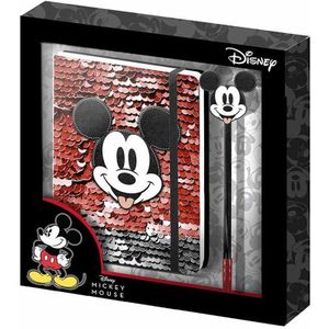 Disney Mickey Mouse - Notebook with Pen - Gift Set - 100 pagina's