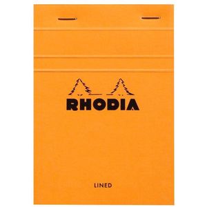 Schrijfblok rhodia a6 lijn 80vel 80gr oranje | 1 stuk