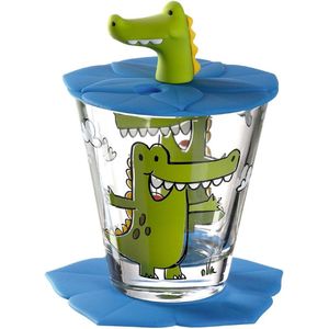 Leonardo Kinderglas Set Bambini Krokodil 215 ml - 3-Delig