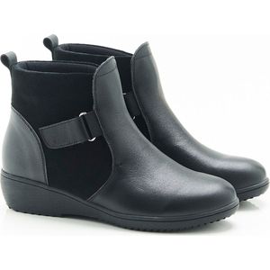 Damart - Enkellaarzen klittenband Thermolactyl - Dames - Zwart - 36