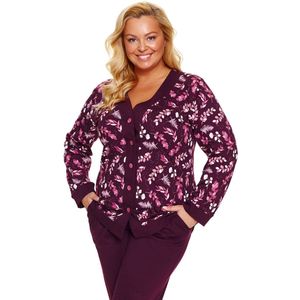 Doctor Nap Dames Pyjama Plus Size Burgundy PB.7320 40 / L