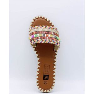 Slipper Puglia - Goud Multicolor - Maat 38