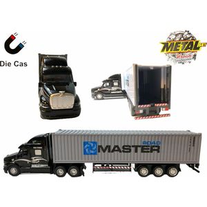 Vrachtwagen transporter met oplegger 40FT - Container Master - speelgoed wagen (34.5cm)