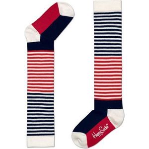 Happy Socks Knee High rood blauw gestreept 4-9 maanden