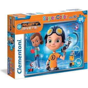 Clementoni Supercolor Maxi puzzel - Rusty Rivets - 24 grote puzzzelstukjes